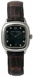 David Yurman Thoroughbred T304-XSST Stainless steel Black