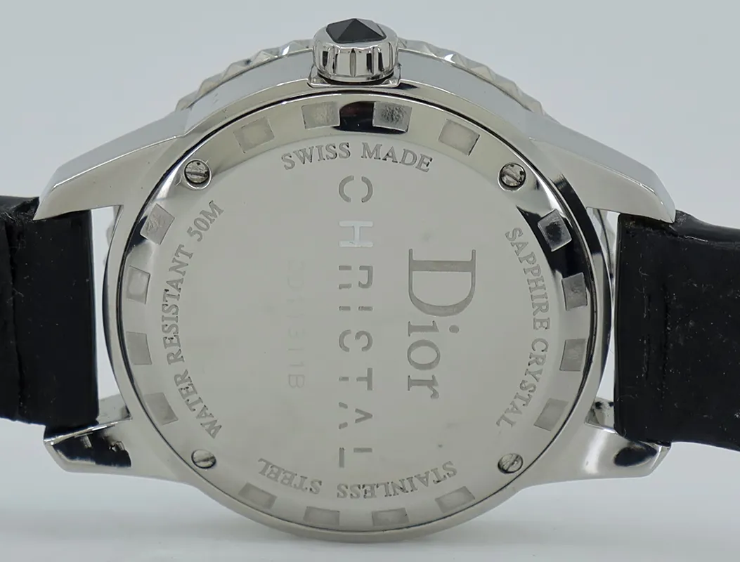 Dior Cristal CD11311BA001 33mm Stainless steel Black 5