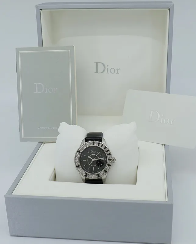 Dior Cristal CD11311BA001 33mm Stainless steel Black 6