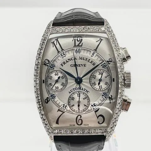 Franck Muller Cintree Curvex 7850 CC 48mm White gold Silver