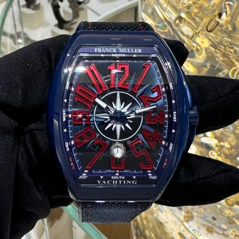 Franck Muller Vanguard V 45 SC DT 53.5mm Stainless steel Blue