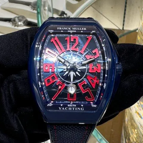 Franck Muller Vanguard V 45 SC DT 53.5mm Stainless steel Blue 1