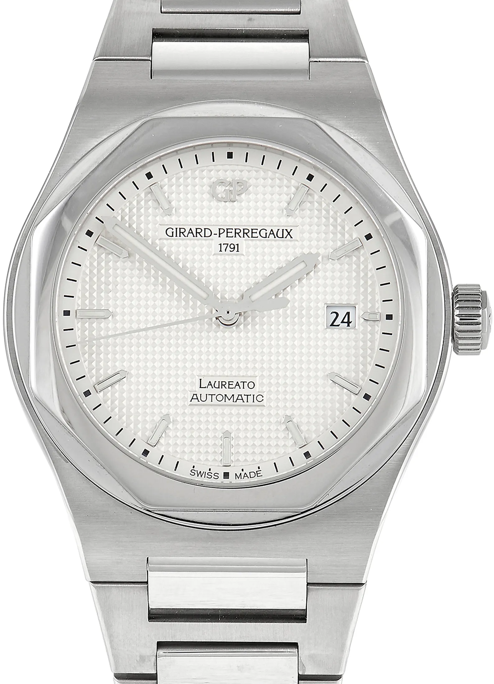 Girard-Perregaux Laureato 81000-11-131-11A 41mm Stainless steel Silver