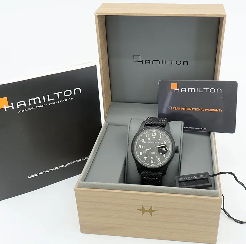 Hamilton Khaki Field H70575733 42mm Black PVD titanium Black 6