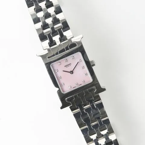 Hermès Heure H HH1.201 21mm Stainless steel Rose