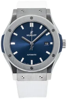 Hublot Classic Fusion 542.NX.7170.LR Titanium and Stainless steel Blue