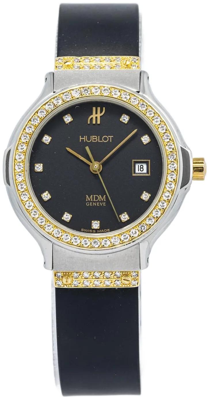 Hublot MDM Genève 1391L.2.054 28mm Yellow gold and Stainless steel and 18k yellow gold Black