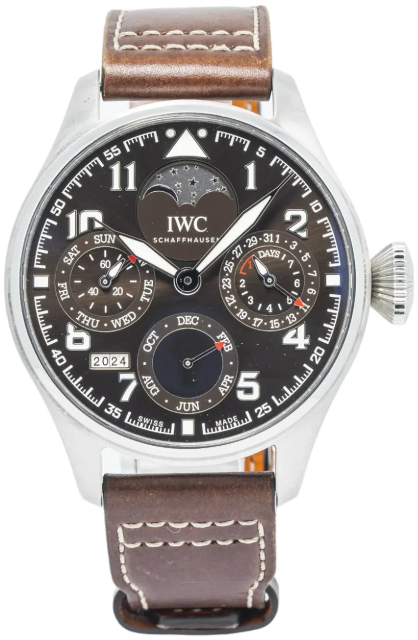 IWC Big Pilot IW503801 46mm Stainless steel Brown