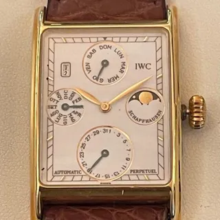 IWC Novecento 3545-002 27mm Yellow gold White