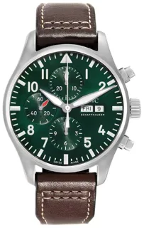 IWC Pilot IW377726 Stainless steel Green