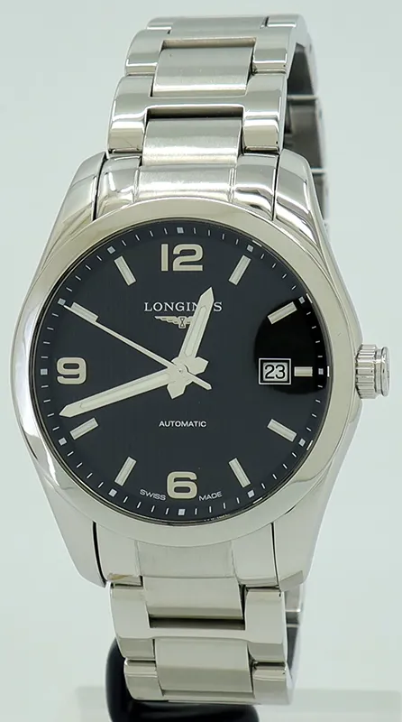 Longines Conquest L2.785.4.56.6 40mm Stainless steel Black