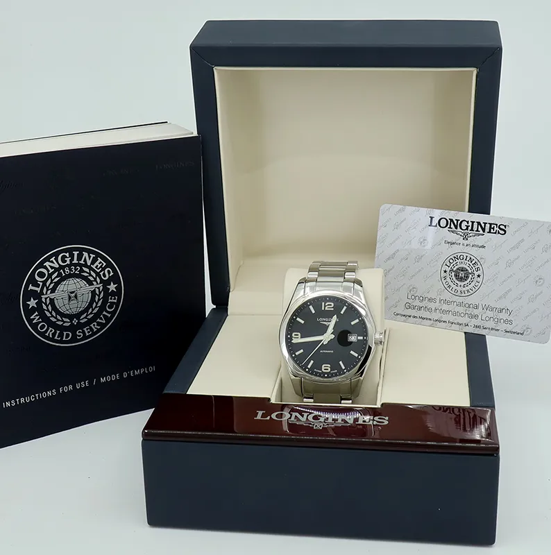 Longines Conquest L2.785.4.56.6 40mm Stainless steel Black 6