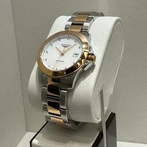 Longines Conquest L3.377.3.88.7 34mm Stainless steel White Mother of Pearl 1