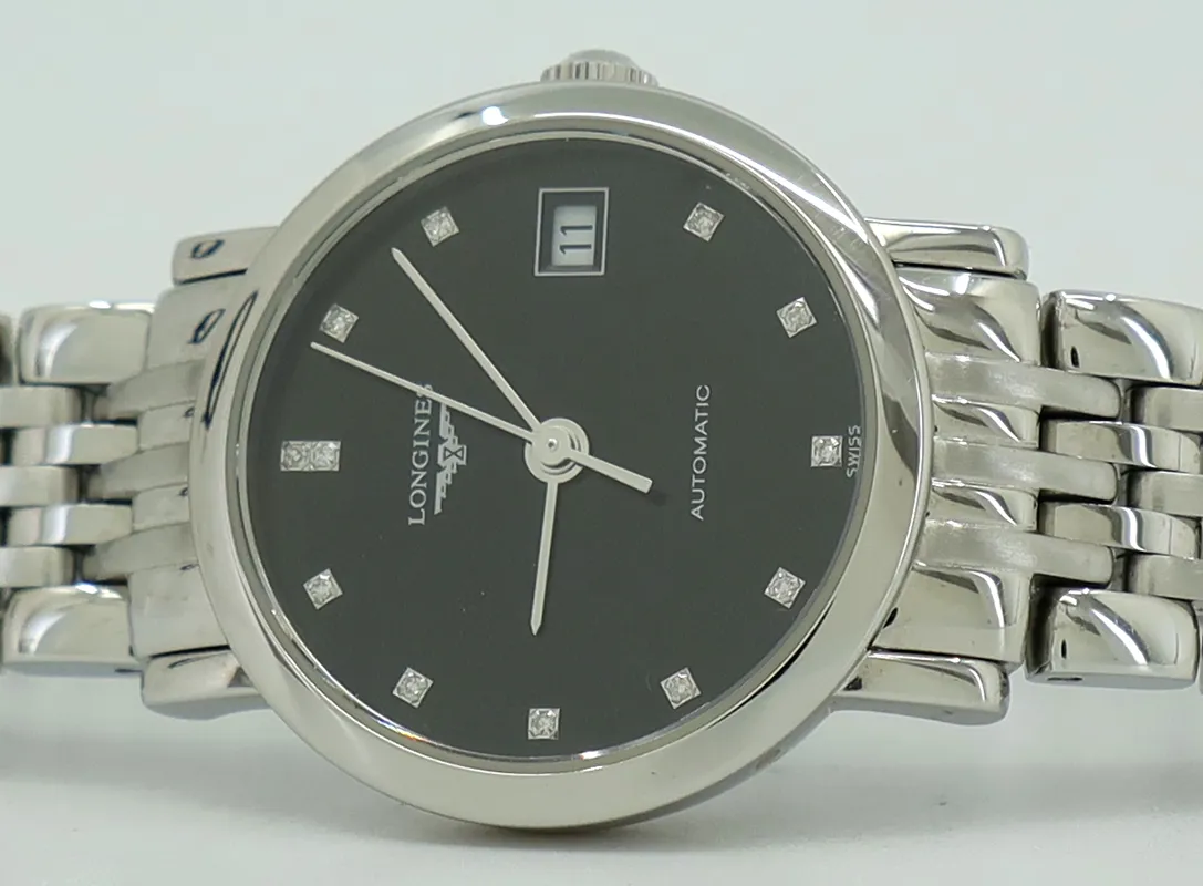 Longines Elegant L4.309.4.57.6 25.5mm Stainless steel Black 3