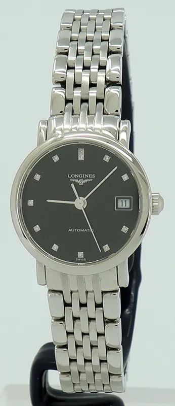 Longines Elegant L4.309.4.57.6 25.5mm Stainless steel Black