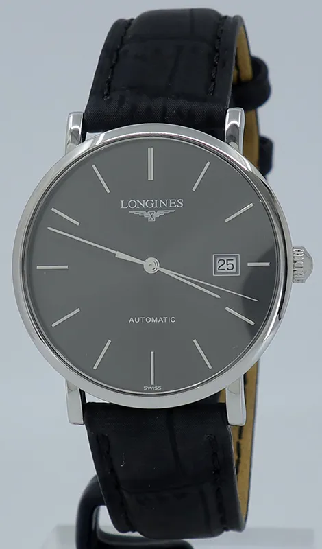 Longines Elegant L4.910.4.72.2 39mm Stainless steel Gray