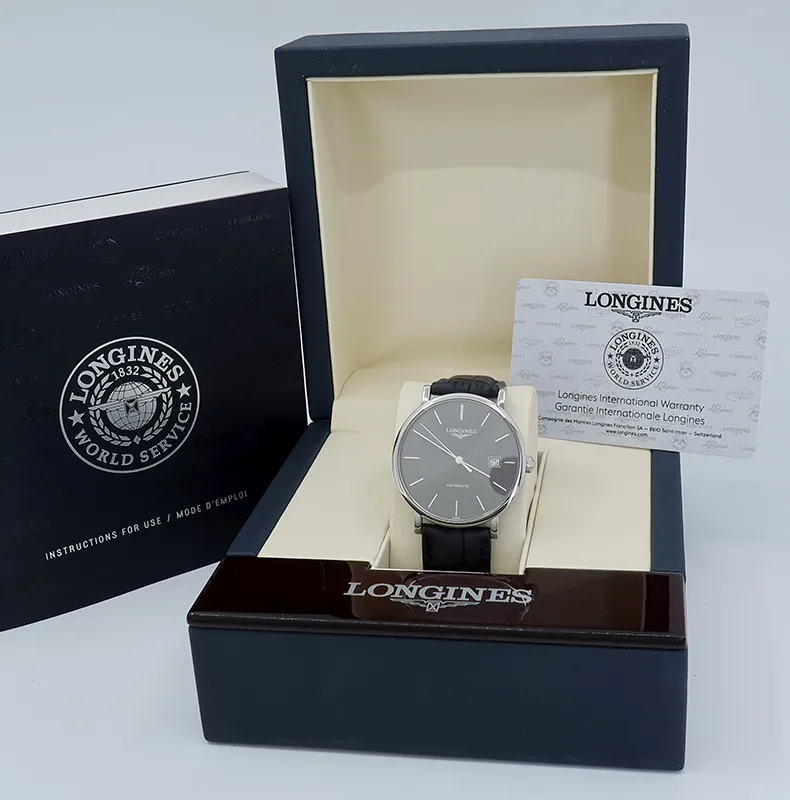 Longines Elegant L4.910.4.72.2 39mm Stainless steel Gray 6