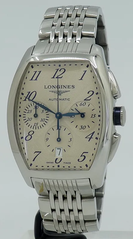 Longines Evidenza L2.643.4.73.6 40mm Stainless steel Beige