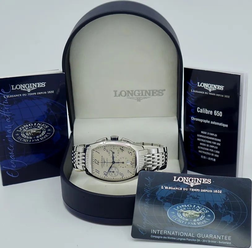 Longines Evidenza L2.643.4.73.6 40mm Stainless steel Beige 6