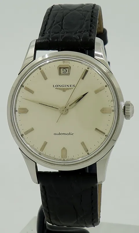 Longines Vintage 7151 34mm Stainless steel White