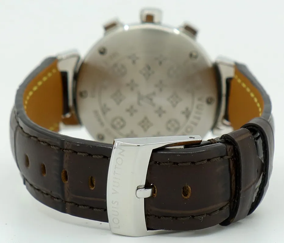 Louis Vuitton Tambour Q1322 34mm Stainless steel Brown 4