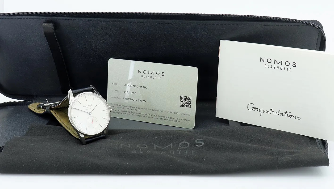 NOMOS Orion Neomatic 392 36.5mm Stainless steel White 6