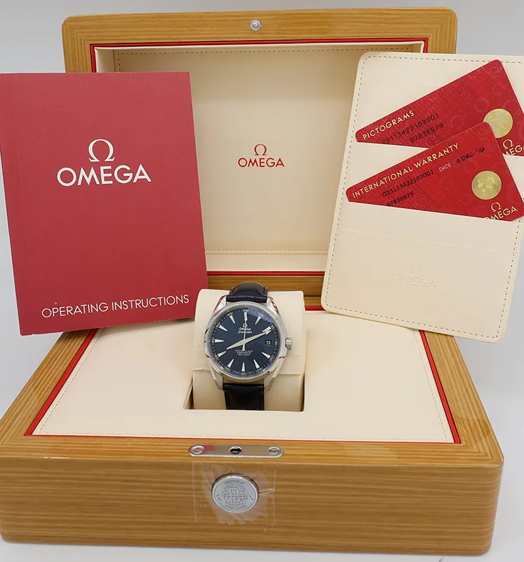 Omega Aqua Terra 231.13.42.21.03.001 41mm Stainless steel Blue 6