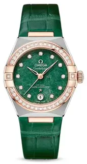 Omega Constellation 1084042 18k rose gold Green