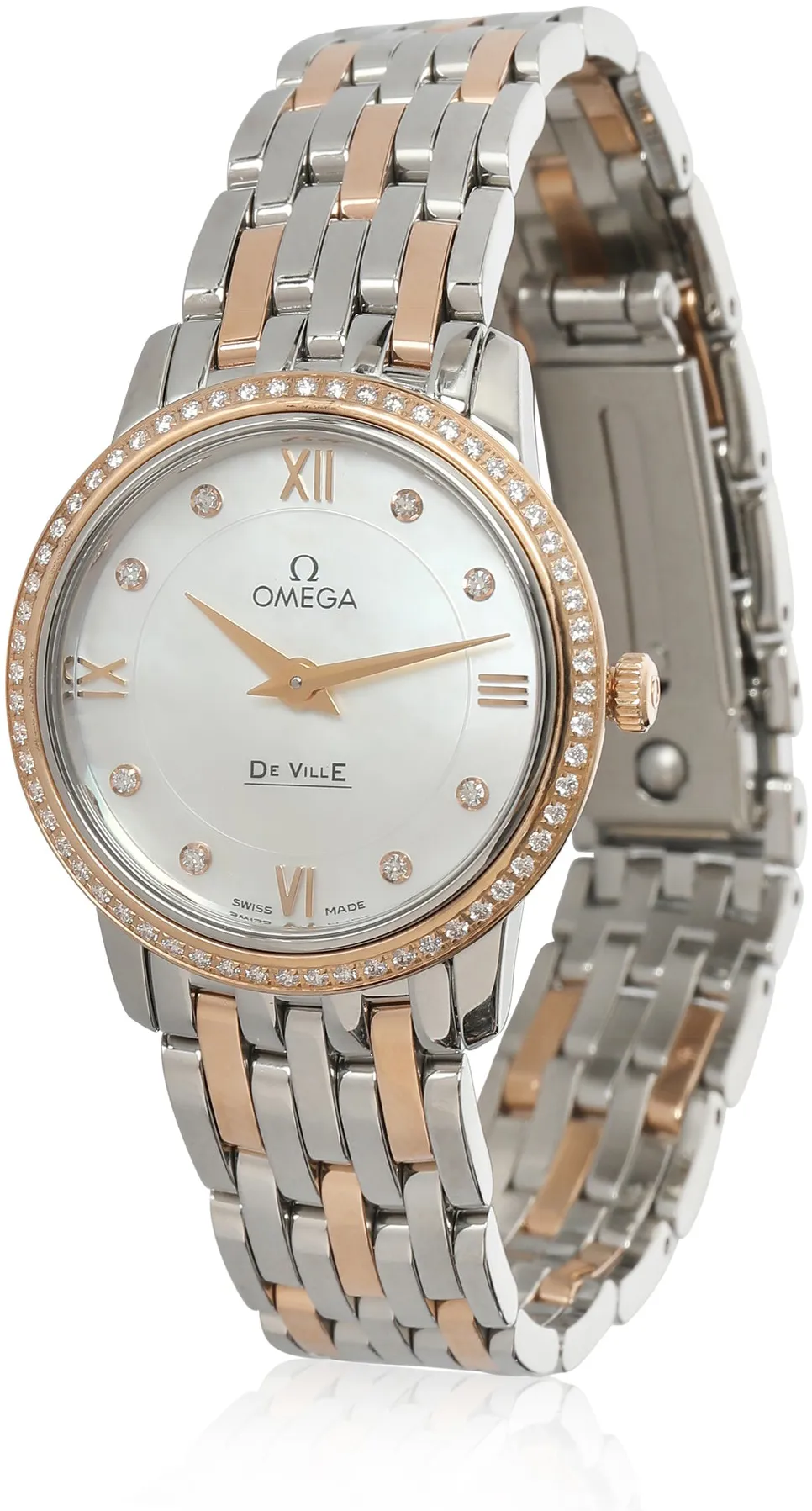 Omega De Ville 424.25.27.60.55.002 27.5mm Stainless steel White