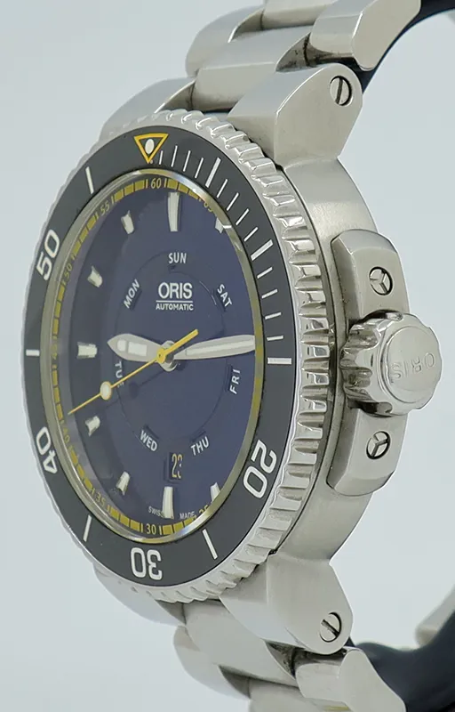 Oris Aquis 01 735 7673 4185-Set MB 46mm Stainless steel Blue 1