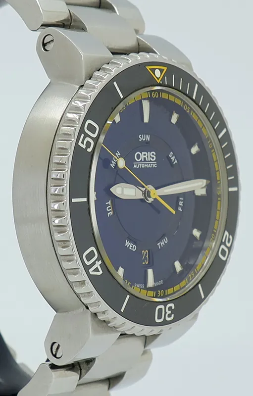 Oris Aquis 01 735 7673 4185-Set MB 46mm Stainless steel Blue 2