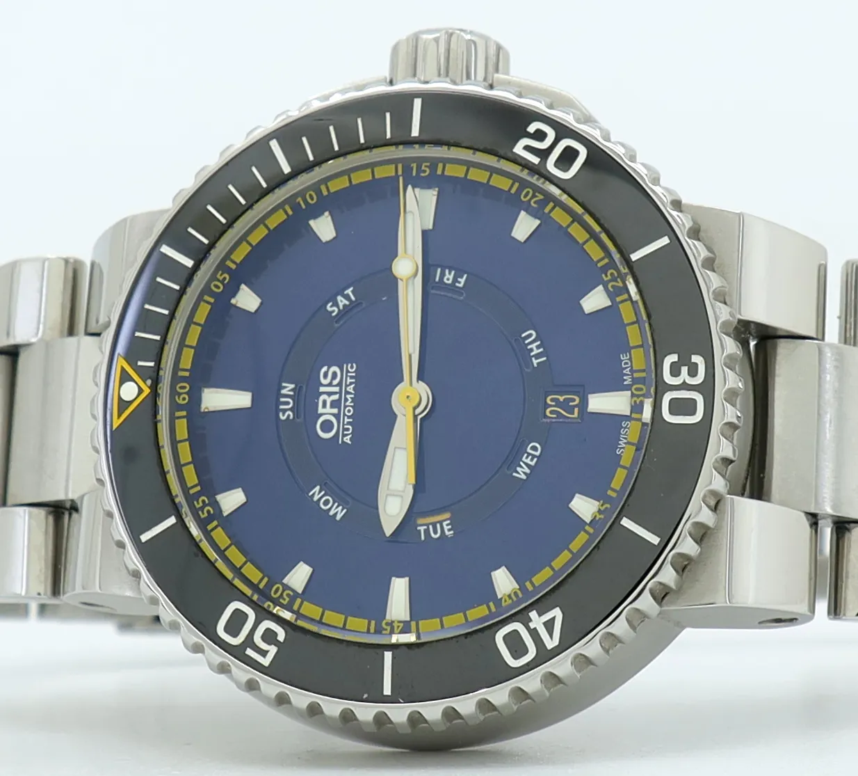 Oris Aquis 01 735 7673 4185-Set MB 46mm Stainless steel Blue 3