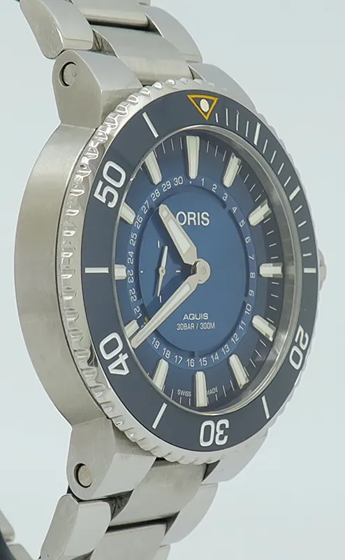 Oris Aquis 01 743 7734 4185-Set 43.5mm Stainless steel Blue 2