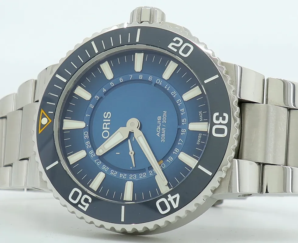 Oris Aquis 01 743 7734 4185-Set 43.5mm Stainless steel Blue 3