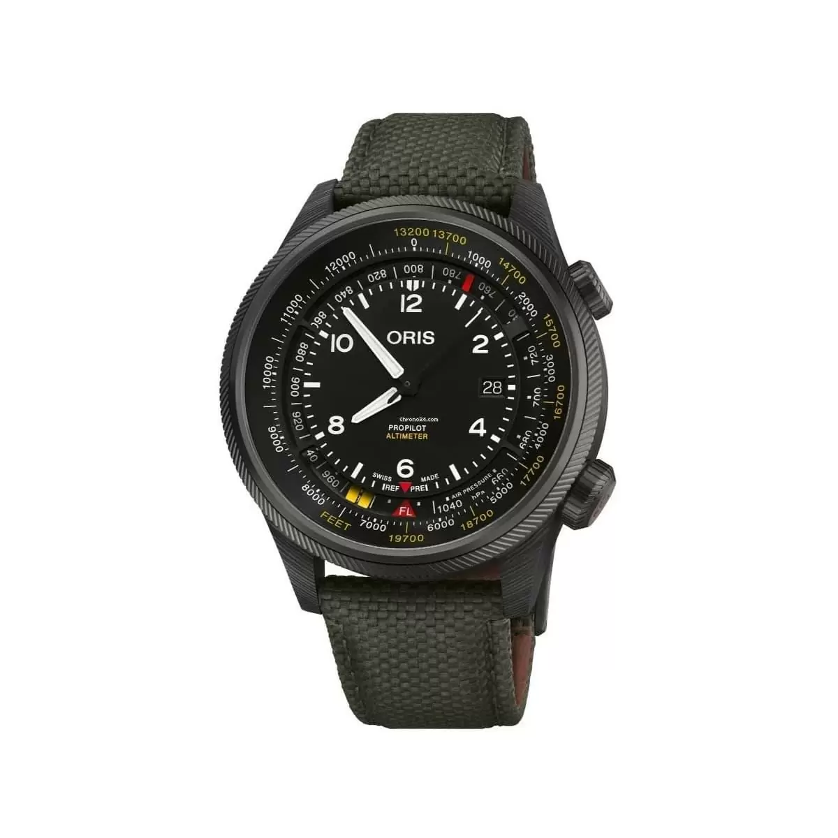 Oris ProPilot 1098884 45mm Carbon fiber Black