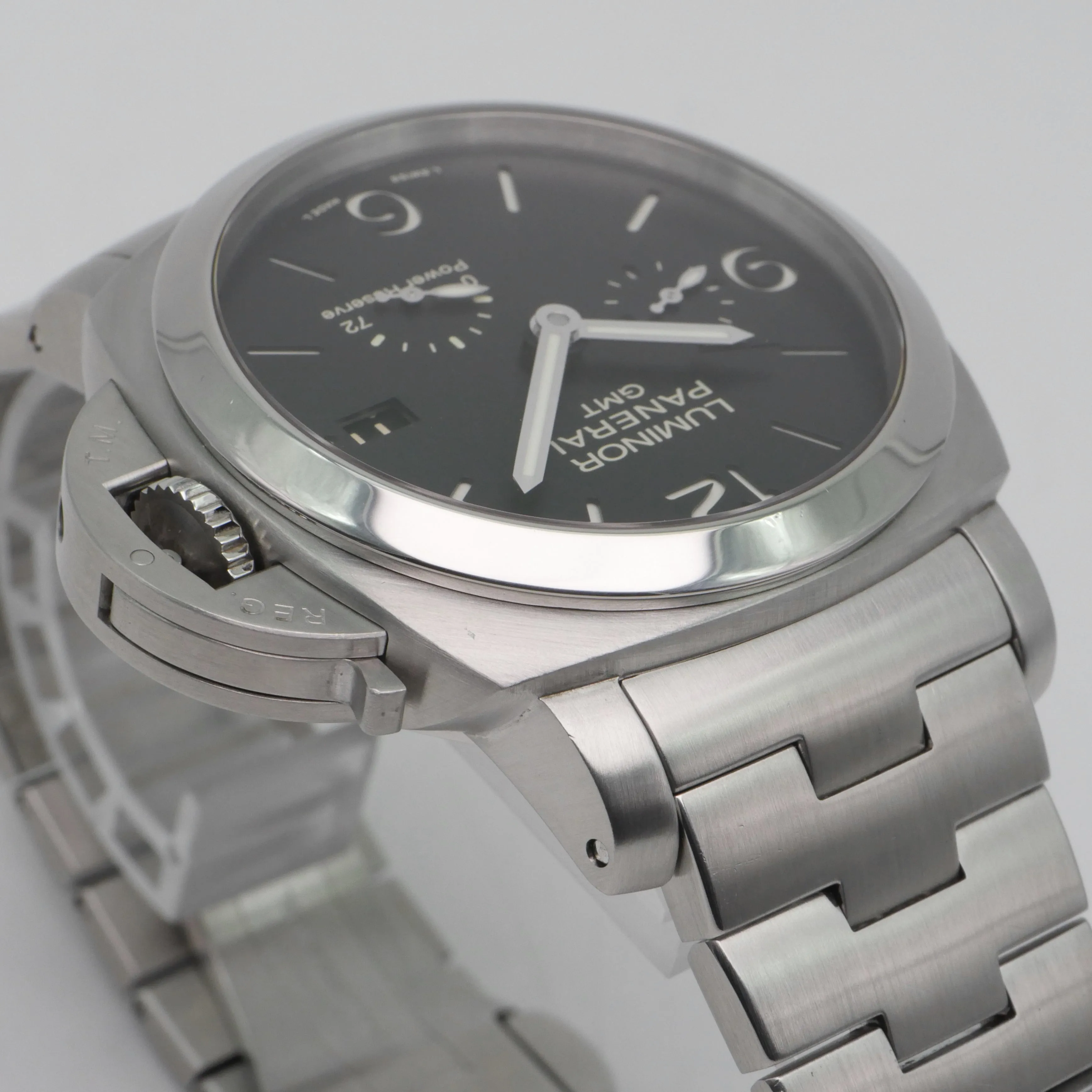 Panerai Luminor 1950 3 Days GMT Power  PAM 00347 Stainless steel Black 8