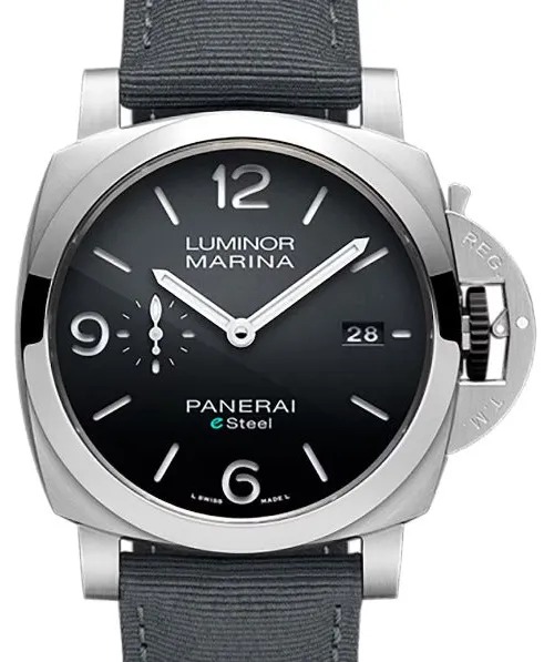 Panerai Luminor 1950 3 Days GMT Power  PAM 01358 44mm Stainless steel Gray 1