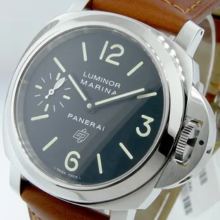 Panerai Luminor Marina Logo PAM 01005 44mm Stainless steel Black