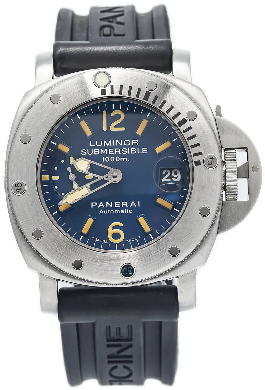 Panerai Submersible PAM 00087 44mm Stainless steel Blue