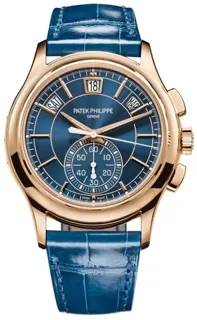 Patek Philippe Annual Calendar 1098487 18k rose gold Blue