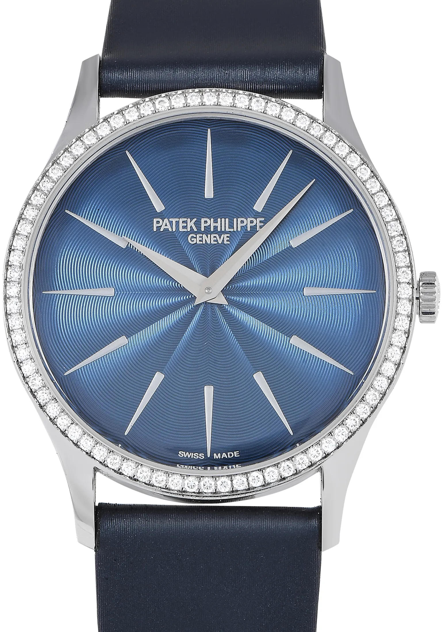 Patek Philippe Calatrava 4997/200G-001 35mm White gold and 18k white gold Blue