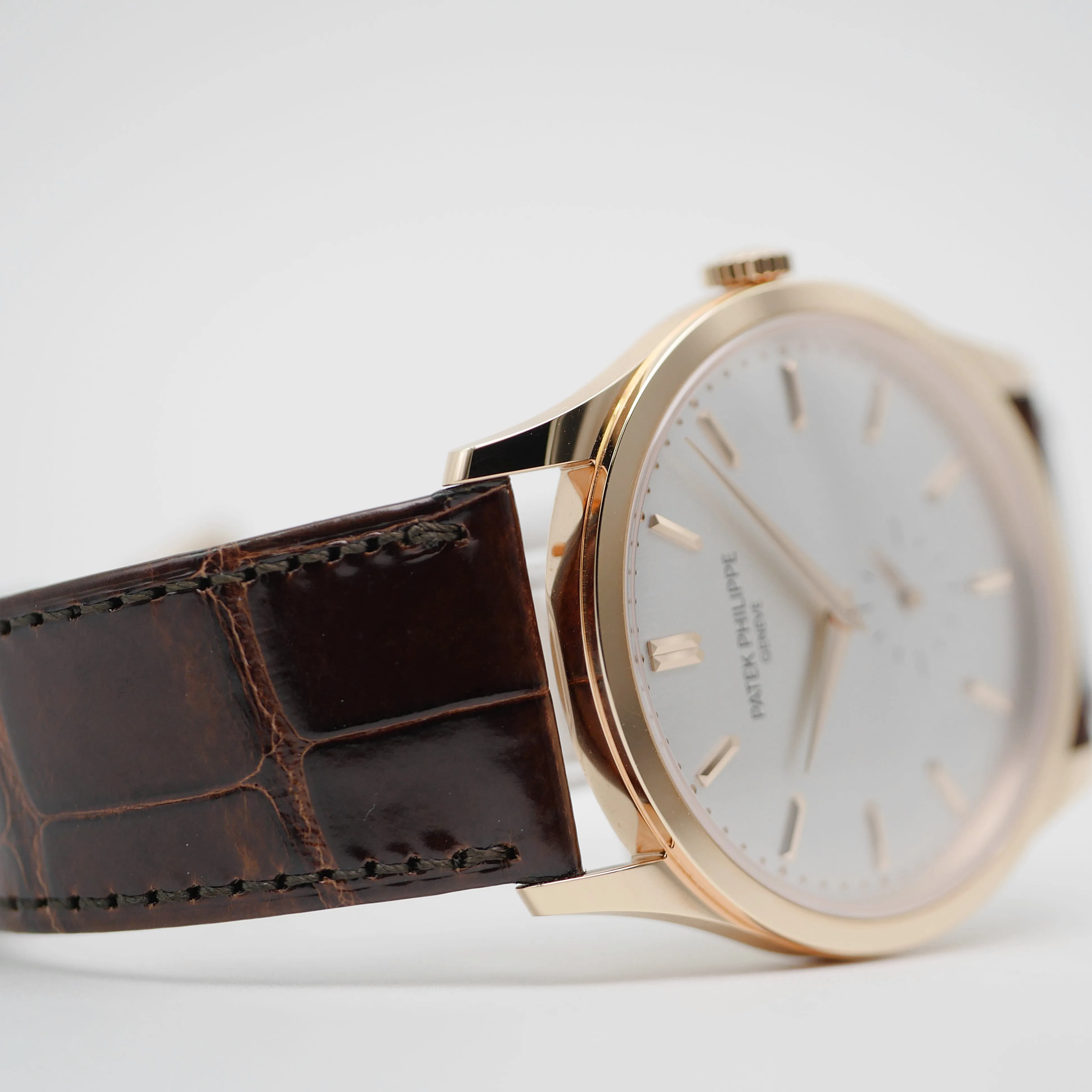 Patek Philippe Calatrava 5196R-001 Rose gold Silver 3