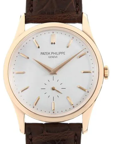 Patek Philippe Calatrava 5196R-001 37mm Rose gold Silver