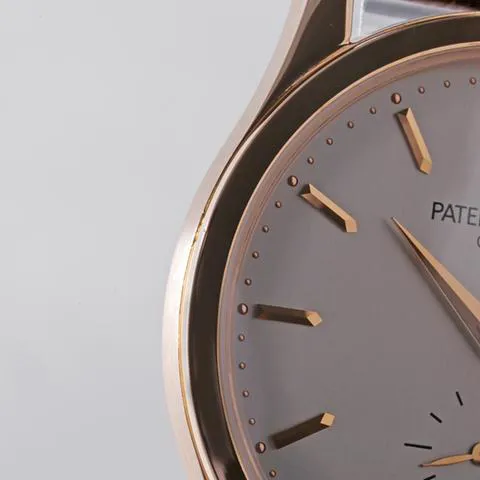 Patek Philippe Calatrava 5196R-001 37mm Rose gold Silver 8