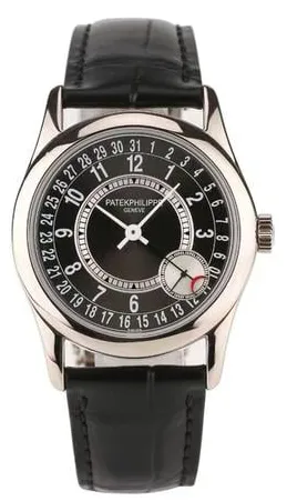 Patek Philippe Calatrava 6000G-001 37mm White gold Black