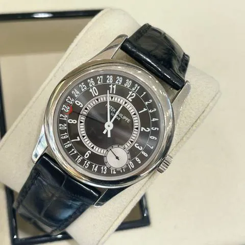 Patek Philippe Calatrava 6000G-010 37mm White gold Gray 2