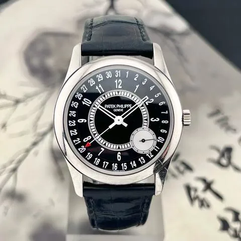 Patek Philippe Calatrava 6006G-001 39mm White gold Black