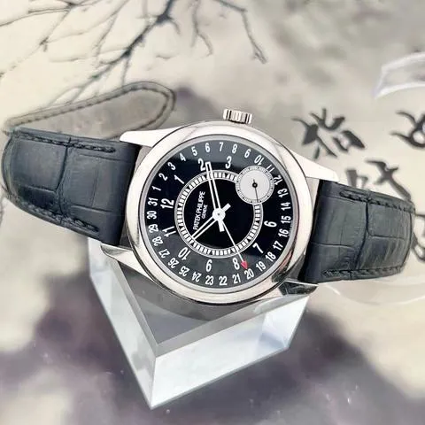 Patek Philippe Calatrava 6006G-001 39mm White gold Black 3