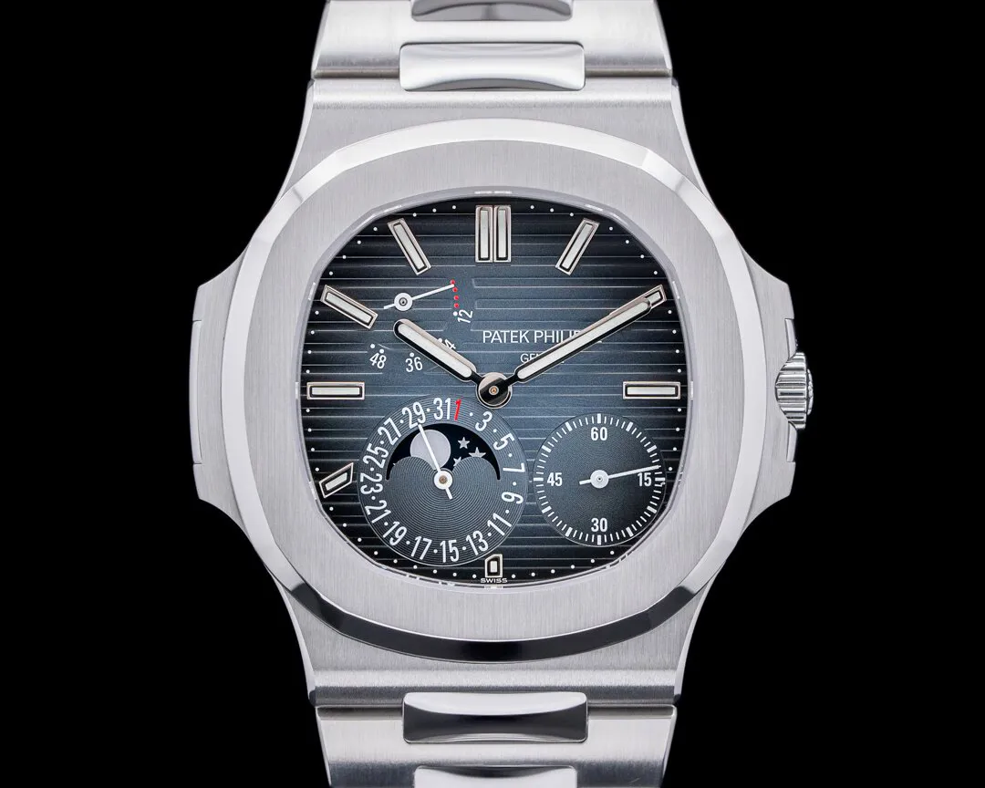 Patek Philippe Nautilus Moonphase 5712/1A-001 43mm Stainless steel Blue