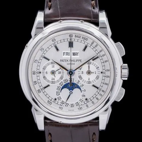 Patek Philippe Perpetual Calendar Chronograph 5970G-001 40mm White gold Silver